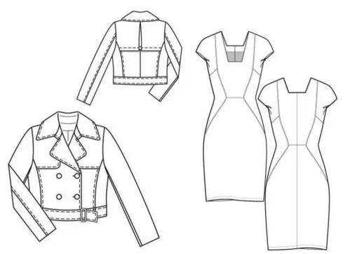 畢業(yè)設(shè)計(jì)系列 款式圖篇 照著畫(huà)就行了 設(shè)計(jì)必備